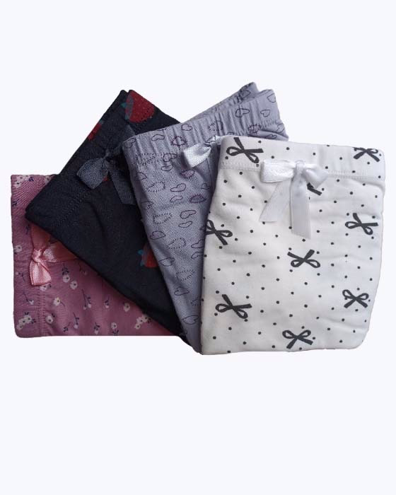 شورت زنانه اسلیپ کمر پهن طرحدار BAHMAN POUSHAK